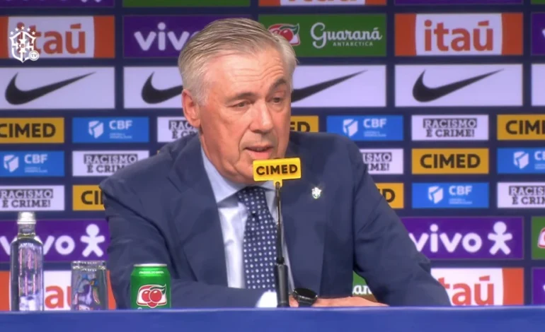  Carlo Ancelotti é apresentado e convoca Seleção Brasileira pela primeira vez