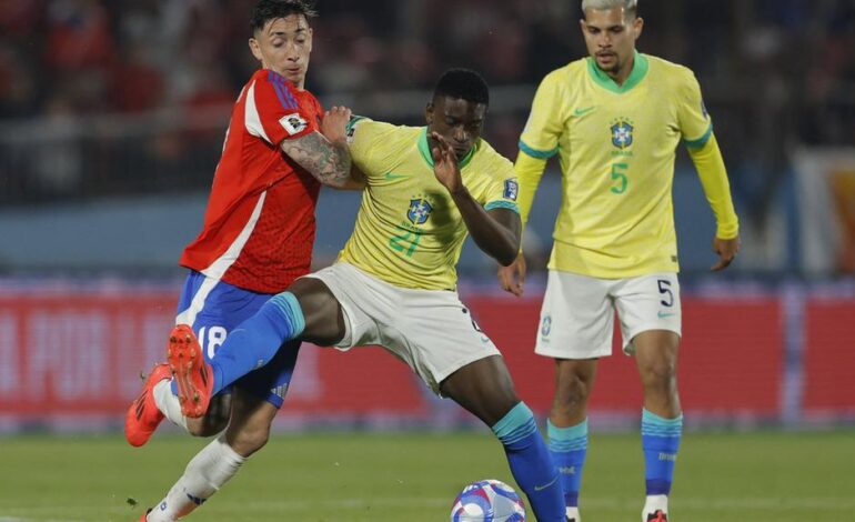 Brasil domina o frágil Chile, cresce com substituições no Maracanã